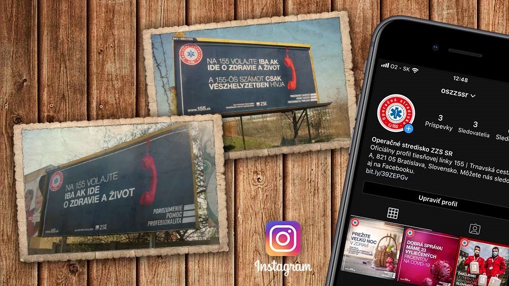 Tiesňová linka 155 na billboardoch