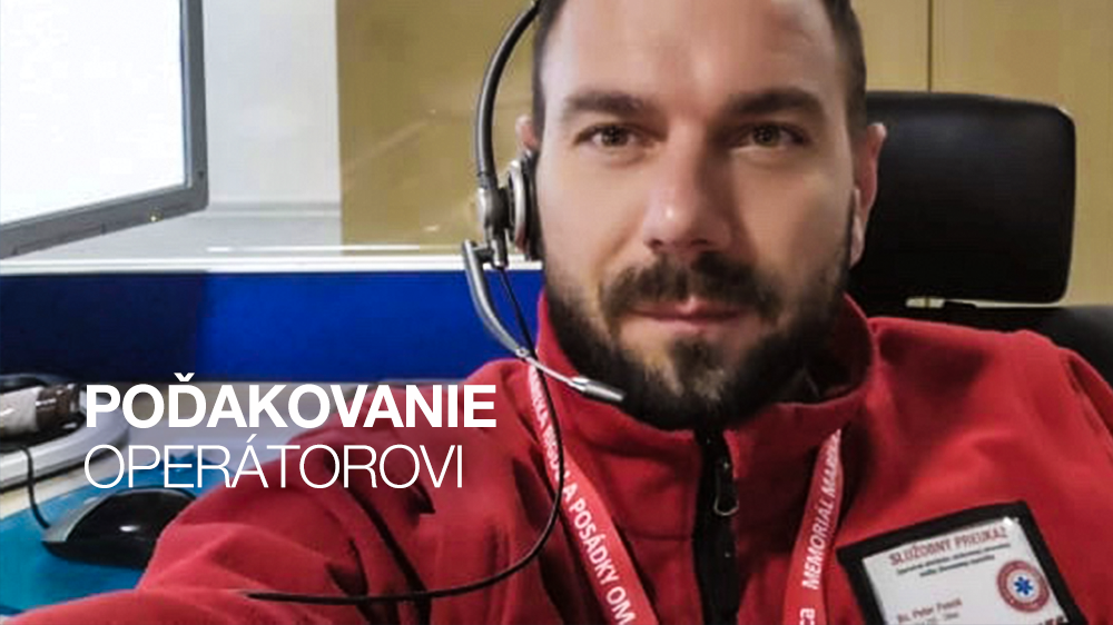 Poďakovanie operátorovi